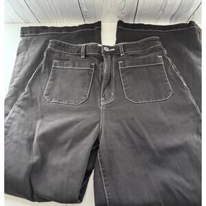 Rolla's Sailor High Rise Wide Leg Washed Black Denim Jeans Size 29 HTF Australia